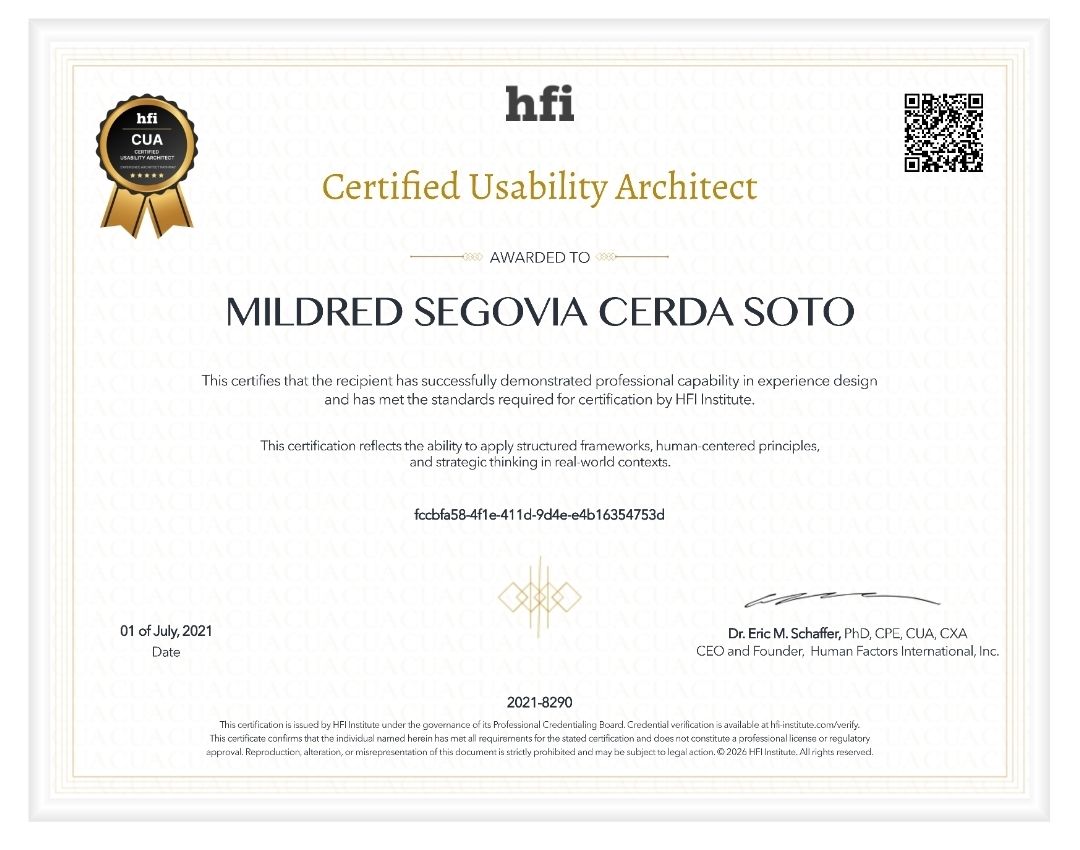 Renovacion Certified Usability Architect CUA